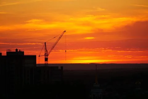 Sunset Landscape Foto stock