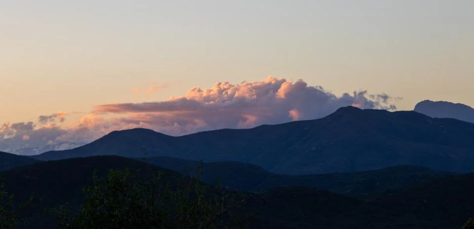 Sunset landscape Stock Photos