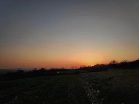 Sunset Landscape 库存照片