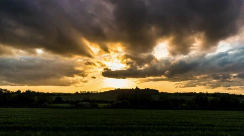 Sunset landscape time lapse 스톡 동영상 65963630