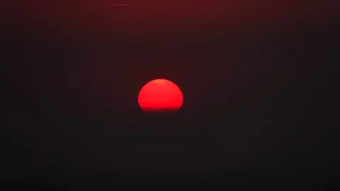 Sunset lapse in the north of Italy Stock Footage 81965003