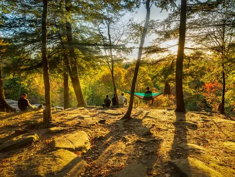 Sunset at the Ledges Stock-Fotos