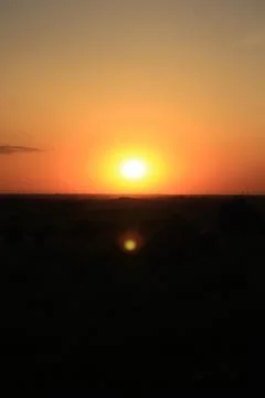 Sunset Lensflare 写真素材