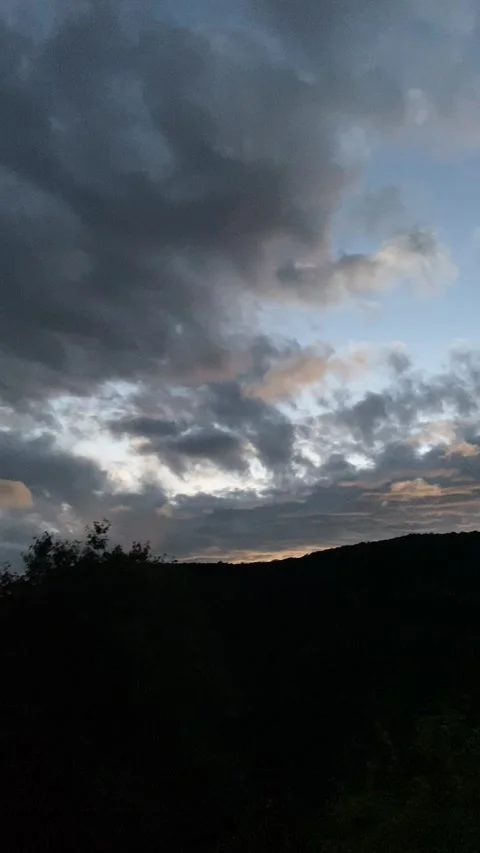 Sunset in Les Cévennes Stock Footage 345361165