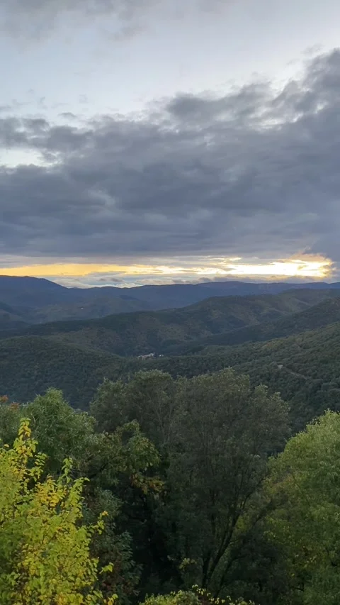 Sunset in Les Cévennes 動画素材 345361228