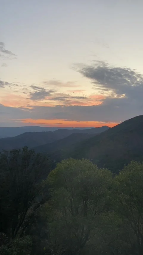 Sunset in Les Cévennes Stock-Footage 345361255