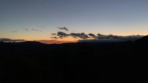 Sunset in Les Cévennes Stock Footage 346501080