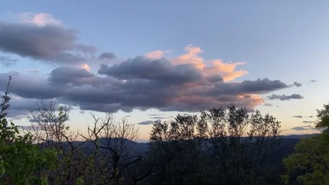 Sunset in Les Cévennes Video stock 346501081