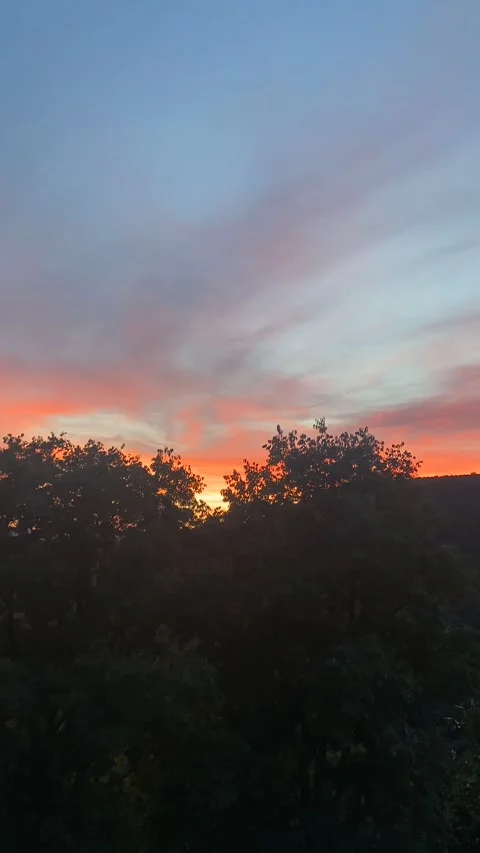 Sunset in Les Cévennes Stock Footage 346501112