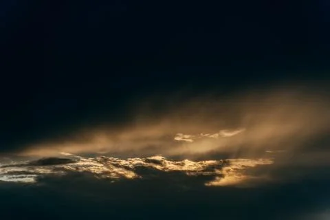 Sunset Light and Clouds Stock Photos