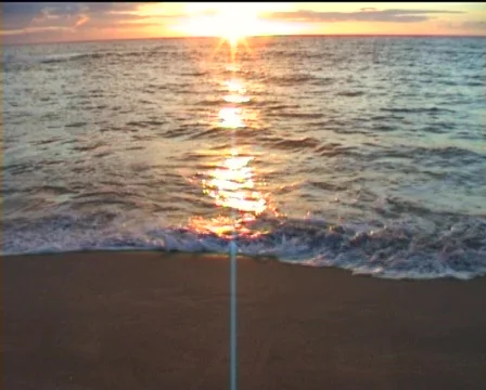 Sunset with light beam (Hawaii) Stock-Footage 99956