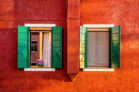 Sunset light at Burano Stock Photos