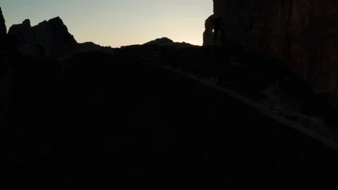 Sunset light over the alps Stock Footage 131337443