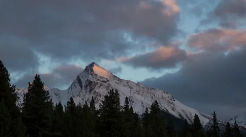 Sunset light shinning on Mountain  Video stock 33221693