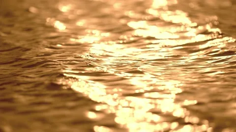 Sunset light Water surface sparkle - dream light class Stock Footage 234246725