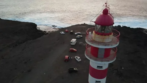 Sunset from the lighthouse Stock Footage 145899281
