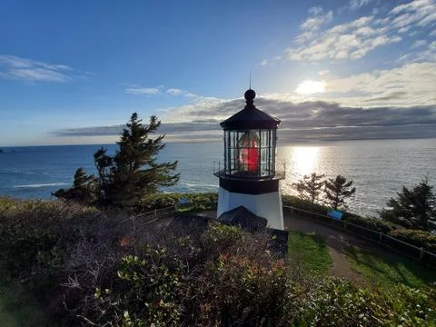 Sunset Lighthouse Foto stock