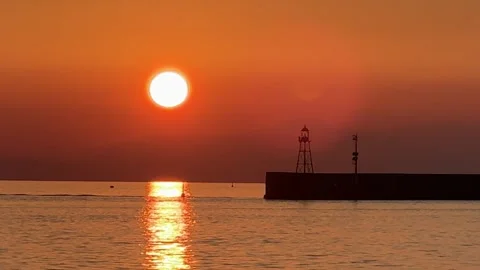 Sunset in Liguria, Italy Stock Footage 296490598