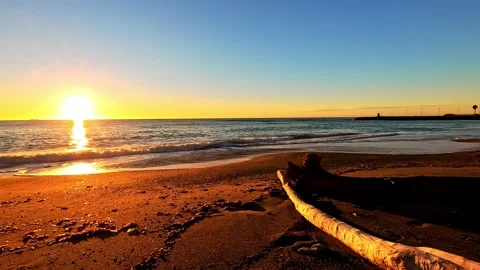 Sunset in Liguria by the sea Stock Footage 317700551