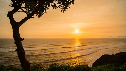 Sunset in Lima 2 Stock Footage 96807435