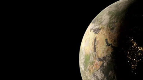 Sunset line on earth from Day do Stock Video Pond5