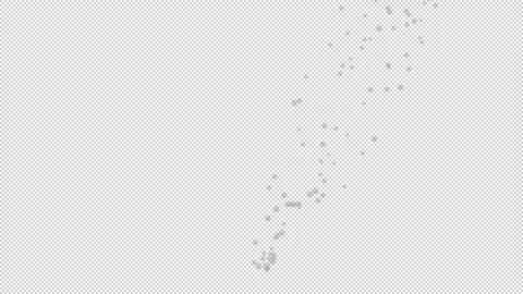 Sunset-Lit Rising Bubbles Animation Stock Footage 318832075