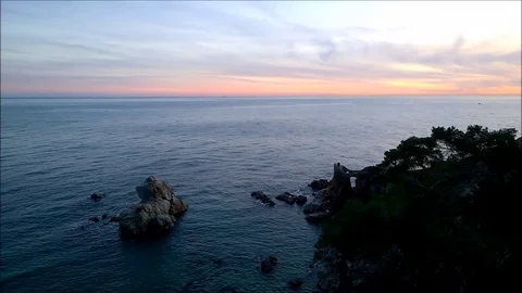 Sunset in Lloret de Mar Stock Footage 72183252