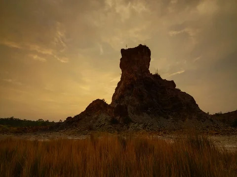 Sunset Local Sphinx Bukit Mertajam Stock Footage