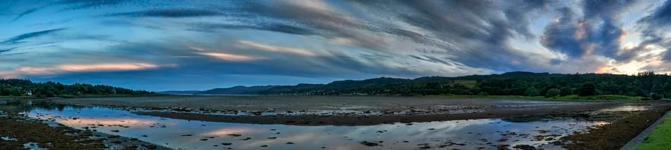 Sunset in Lochgilphead Stock Photos