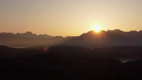 Sunset in Lofoten Stock Footage 160172050