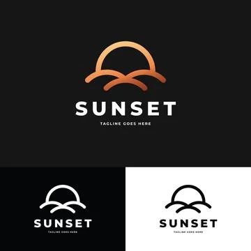Sunset Logo Stock-Illustration
