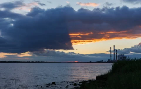 Sunset Loire Video stock 313150642