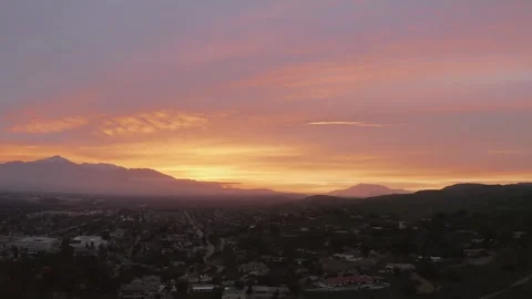 Sunset at Lomma linda CA 库存影片 347748070
