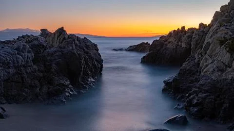 Sunset Long-Exposure Stock Photos