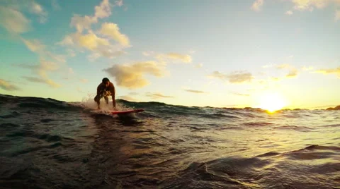 Sunset Longboarding Stock Footage 52716951