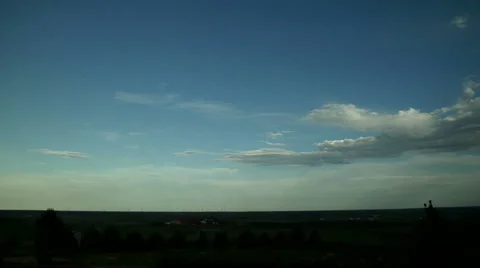 Sunset Looking East Stock Footage 54742585