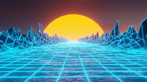 Sunset loop animation Video stock 283105215