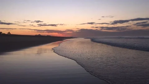 Sunset in Los Cabos beach alone Stock Footage 133451608