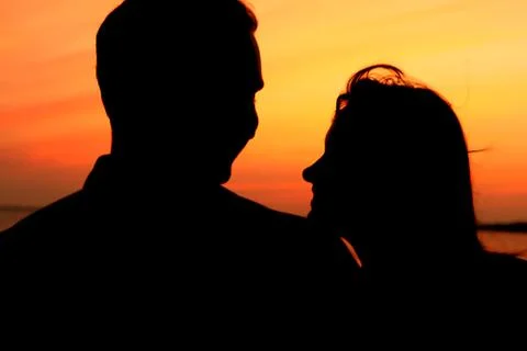 Sunset love Foto stock