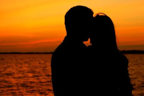 Sunset love Foto stock