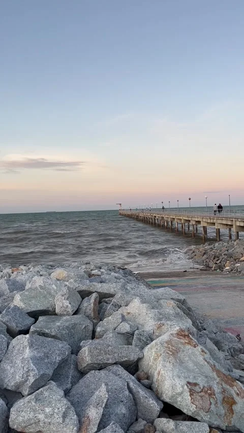 Sunset at LOVER BRIDGE Stock Footage 309448448