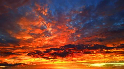 Sunset in Lubbock TX Stock Photos