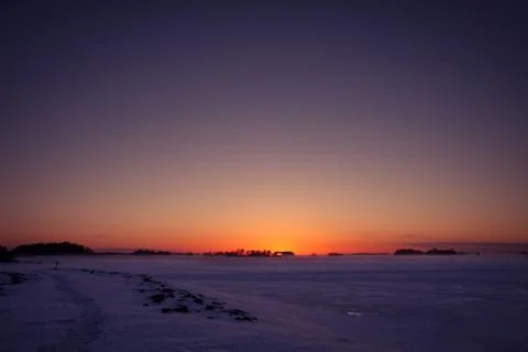 Sunset in Luvia Stock Photos