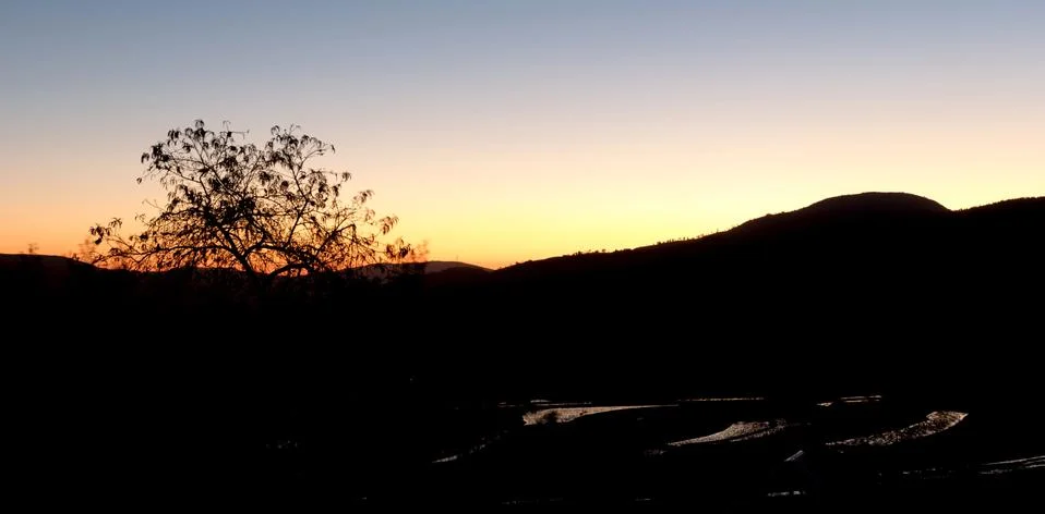 Sunset in Madagascar Stock Photos