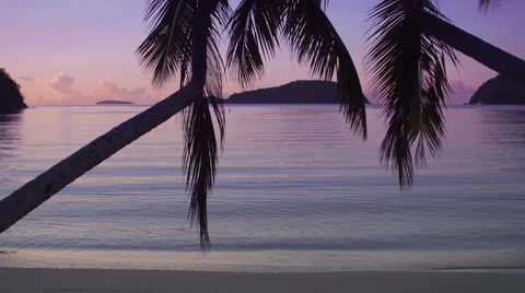 Sunset at Maho Bay, St John 스톡 동영상 66423862