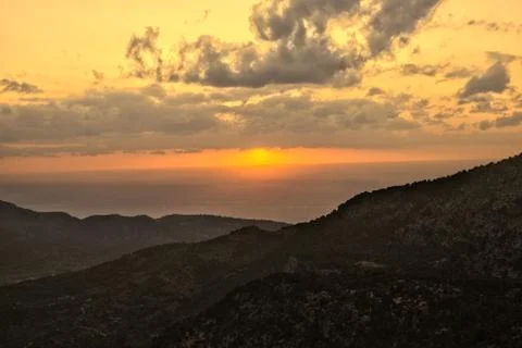 SUNSET IN MAJORCA 1 Stock Photos