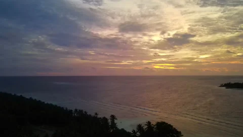 Sunset in the Maldives Stock Footage 206035328