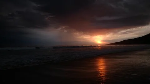 Sunset Malibu 120fps 2k Vídeo Stock 284681013