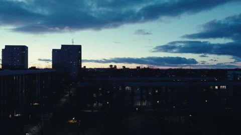 Sunset in Malmo 库存影片 263907527