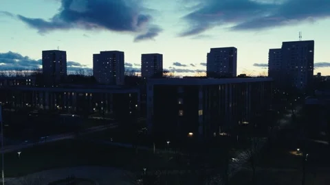 Sunset in Malmo 库存影片 263907536